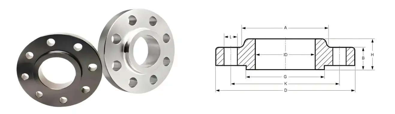 ASME B16.5 slip-on flange ASME B16.5 slip-on flange