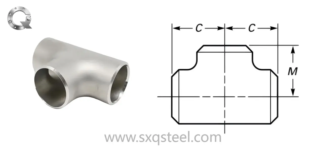 Straight Tee ASME B16.9