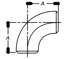 Butt Weld 90 degree elbow