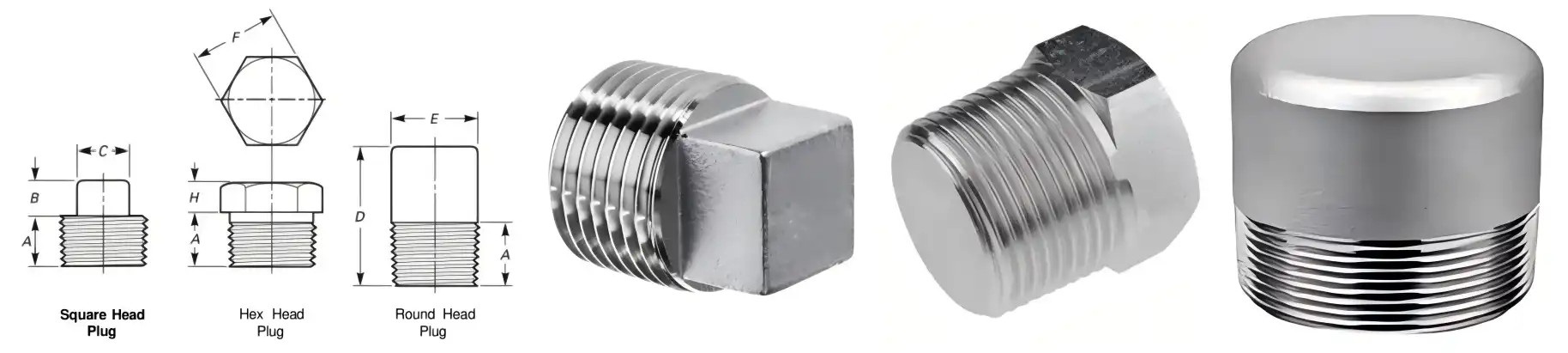 ASME B16.11 plug