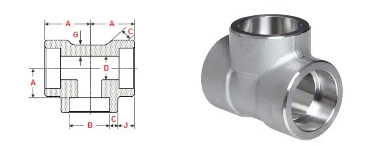 ASME B16.11 Tee